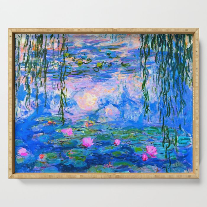 Claude Monet Water Lilies Serving Tray Gallery Image 1