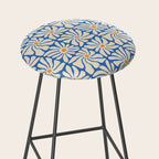 Vintage daisy flower art pattern Stool Gallery Image 2