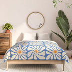 Vintage daisy flower art pattern Comforter Gallery Image 3