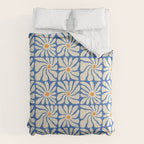 Vintage daisy flower art pattern Comforter Gallery Image 6