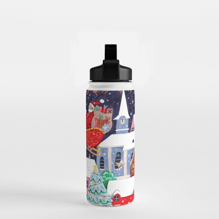 Christmas Village Santa Water Bottle Gallery Image 2