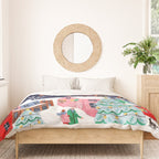 Christmas Village Santa Duvet Cover Gallery Image 3