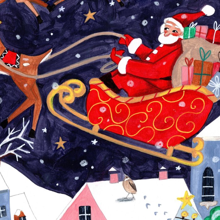 Christmas Village Santa Coffee Mug Gallery Image 2