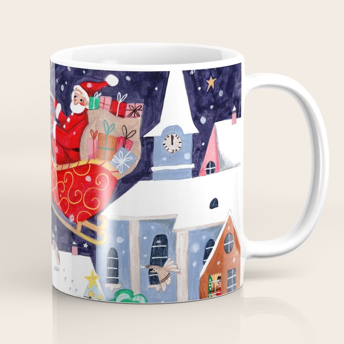 Christmas Village Santa Coffee Mug Gallery Image 1