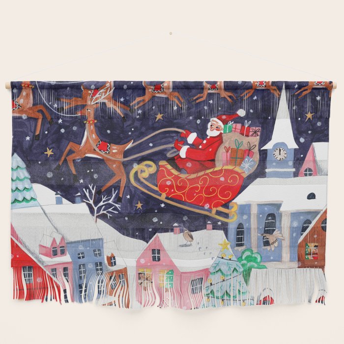 Christmas Village Santa Wall Hanging Gallery Image 1