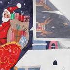 Christmas Village Santa Wall Tapestry Gallery Image 3
