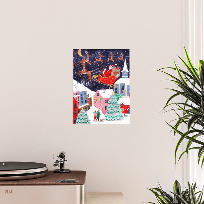 Christmas Village Santa Poster Gallery Image 2