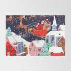 Christmas Village Santa Rug Gallery Image 2