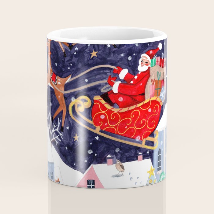 Christmas Village Santa Coffee Mug Gallery Image 4