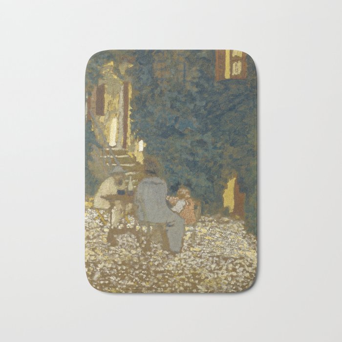 Edouard Vuillard Repast In A Garden Bath Mat Gallery Image 1