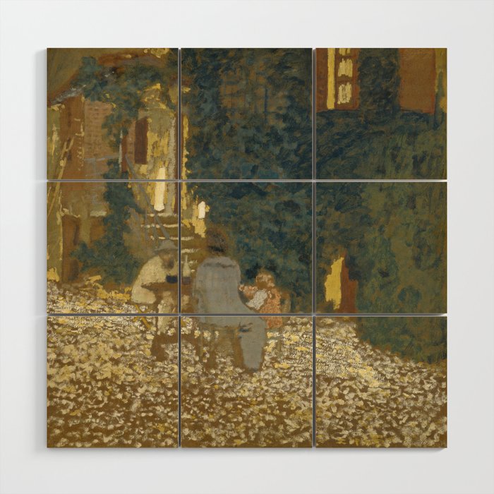 Edouard Vuillard Repast In A Garden Wood Wall Art Gallery Image 1