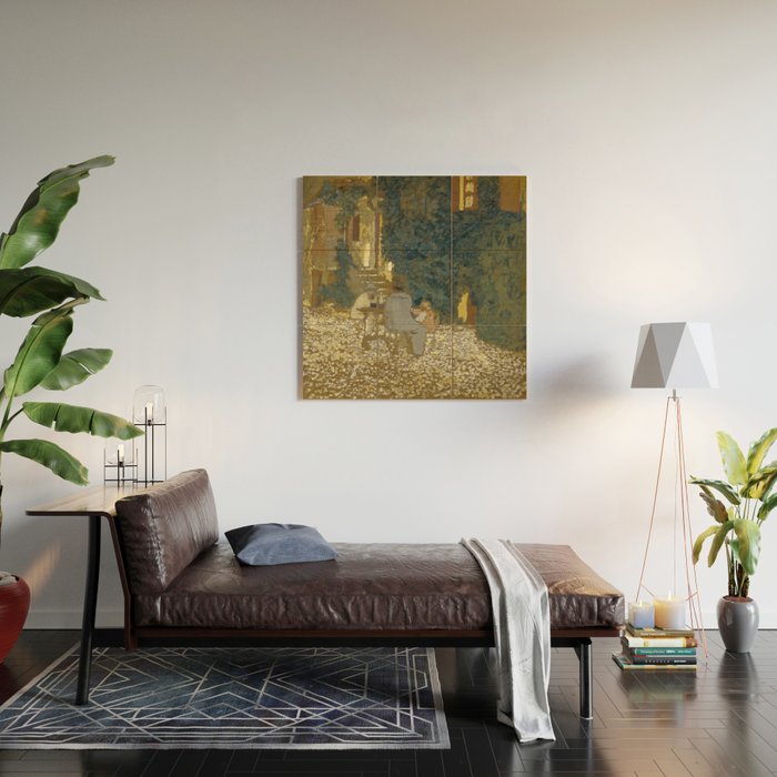 Edouard Vuillard Repast In A Garden Wood Wall Art Gallery Image 2