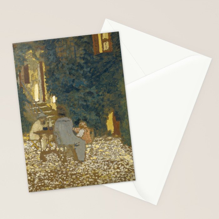 Edouard Vuillard Repast In A Garden Stationery Card Gallery Image 2