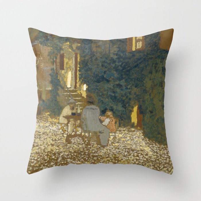 Edouard Vuillard Repast In A Garden Throw Pillow Gallery Image 6