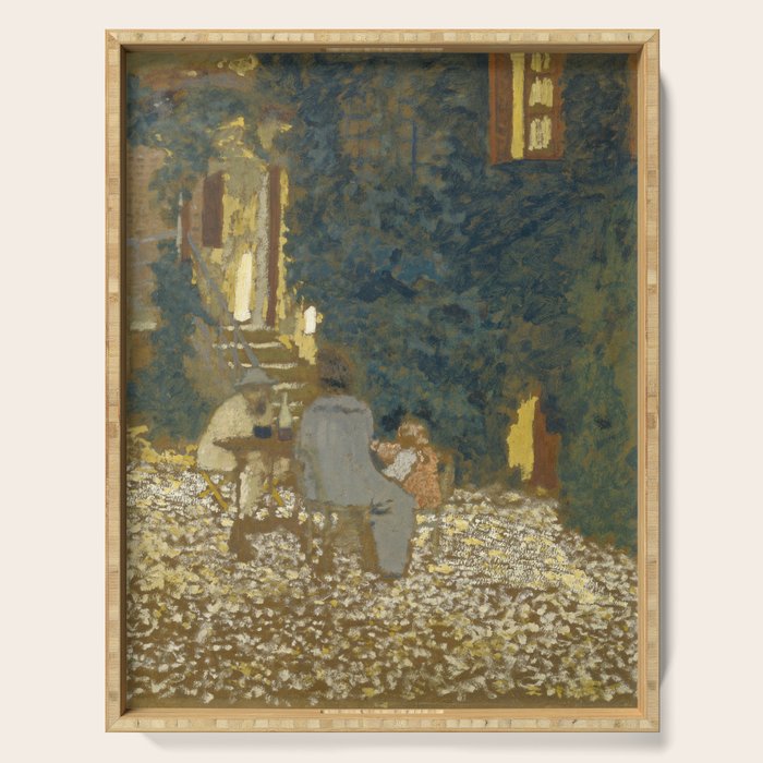 Edouard Vuillard Repast In A Garden Serving Tray Gallery Image 1