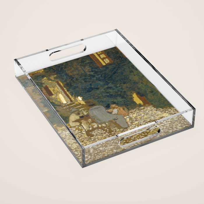 Edouard Vuillard Repast In A Garden Acrylic Tray Gallery Image 1