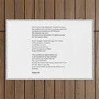 Psalm 23 Bible Verse Print - The LORD is my shepherd Outdoor Rug Gallery Image 1