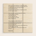 Psalm 23 Bible Verse Print - The LORD is my shepherd Wood Wall Art Gallery Image 1