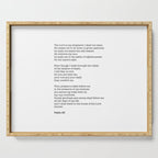 Psalm 23 Bible Verse Print - The LORD is my shepherd Serving Tray Gallery Image 1