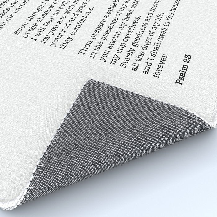 Psalm 23 Bible Verse Print - The LORD is my shepherd Rug Gallery Image 4