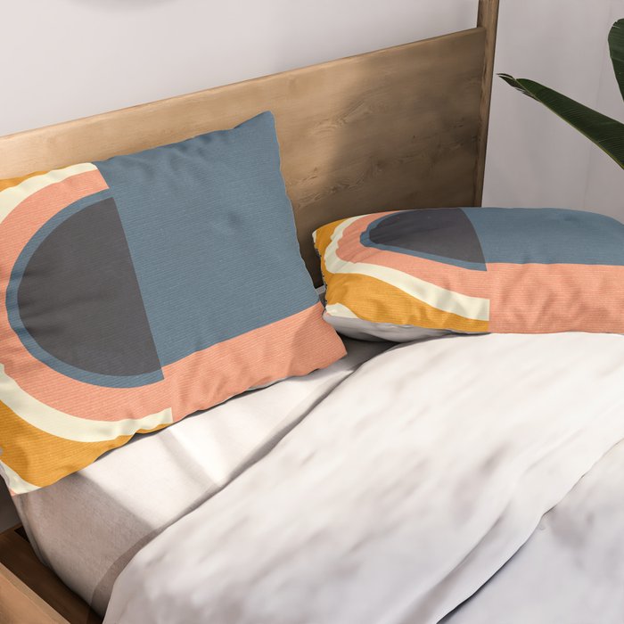 mid century geometry IV Pillow Sham Gallery Image 2