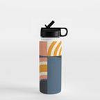 mid century geometry IV Water Bottle Gallery Image 1