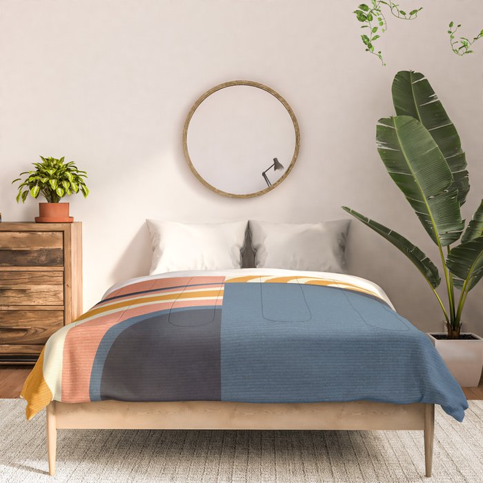 mid century geometry IV Comforter Gallery Image 3