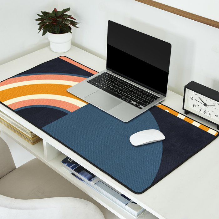 mid century geometry IV Desk Mat Gallery Image 2