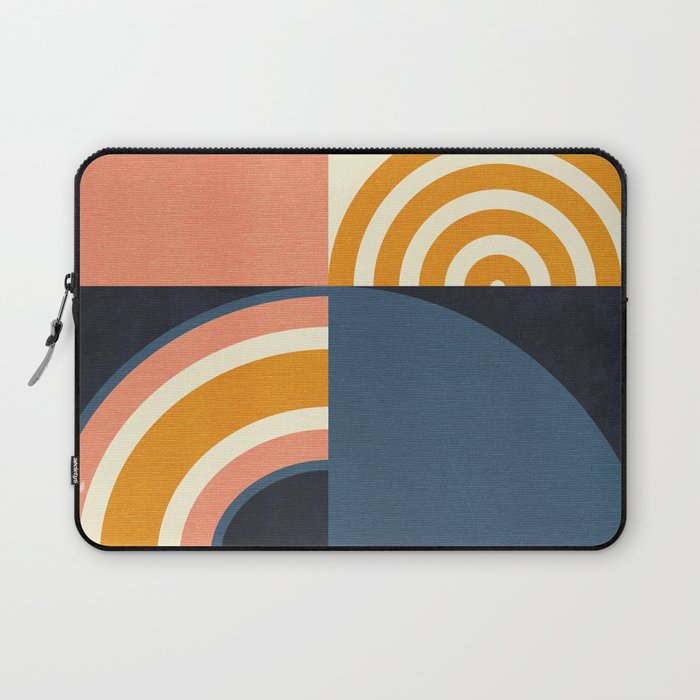 mid century geometry IV Laptop Sleeve Gallery Image 1
