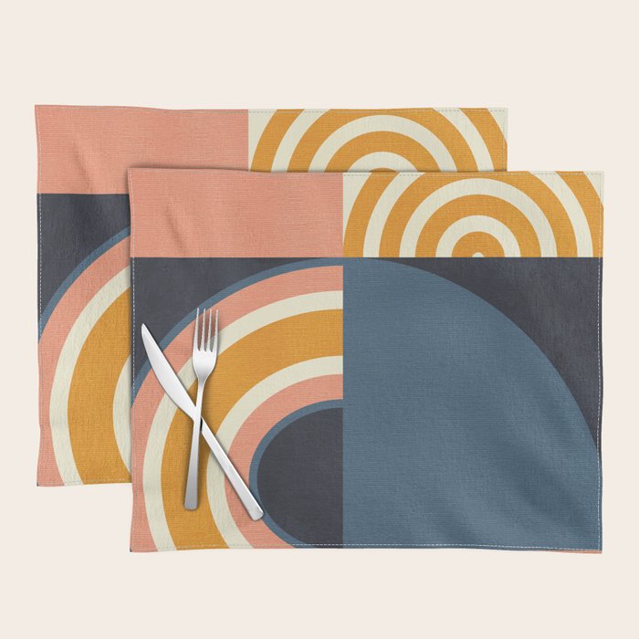 mid century geometry IV Placemat Gallery Image 1