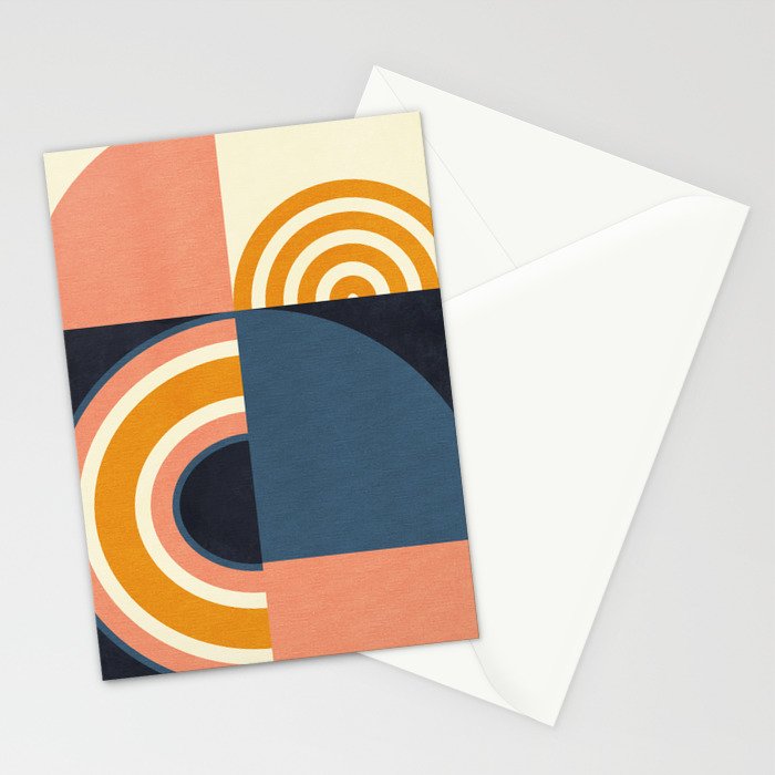 mid century geometry IV Stationery Card Gallery Image 2