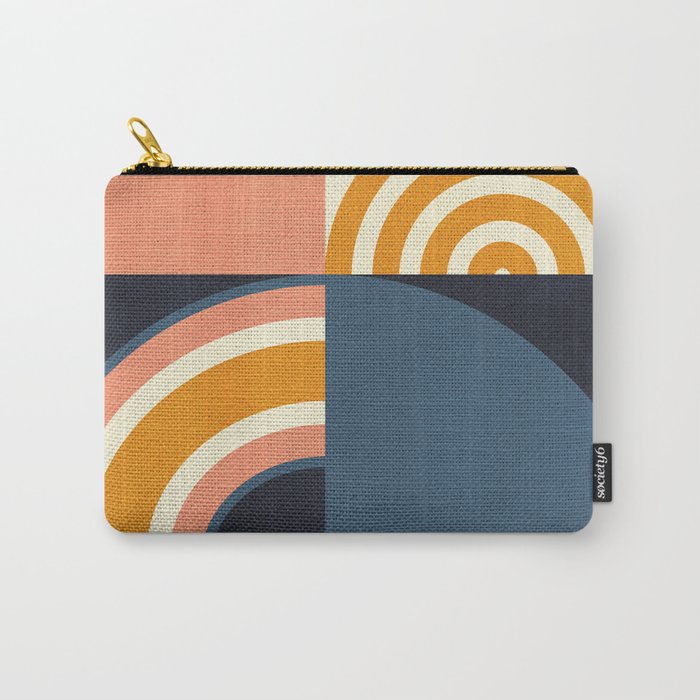 mid century geometry IV Carry All Pouch Gallery Image 1