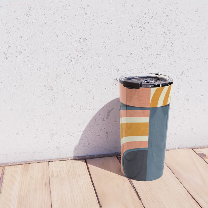mid century geometry IV Travel Mug Gallery Image 4