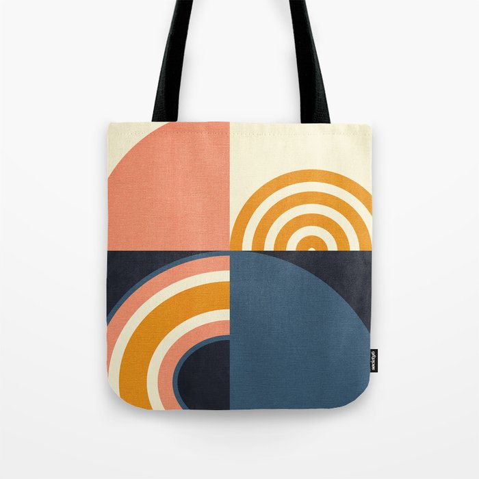 mid century geometry IV Tote Bag Gallery Image 1