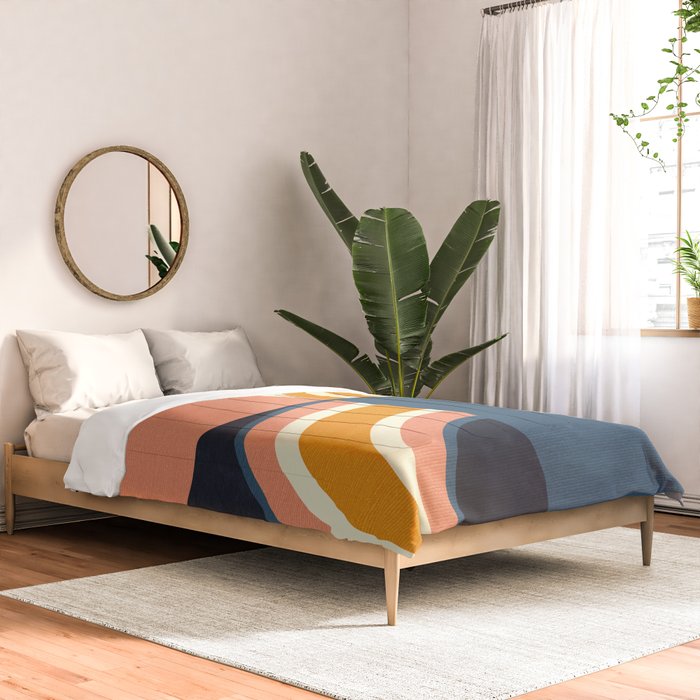 mid century geometry IV Comforter Gallery Image 2