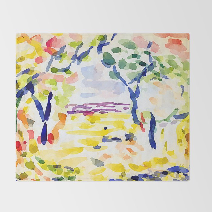 Henri Matisse Study for the Joy of Living Throw Blanket Gallery Image 2