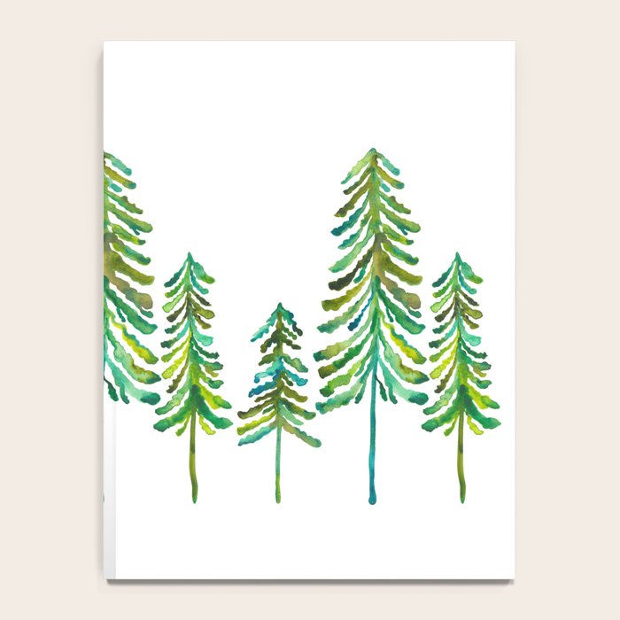 Pine Trees - Green Palette Notebook Gallery Image 4