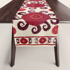 Samarkand  Southwest Uzbekistan Suzani Embroidery Print Table Runner Gallery Image 1
