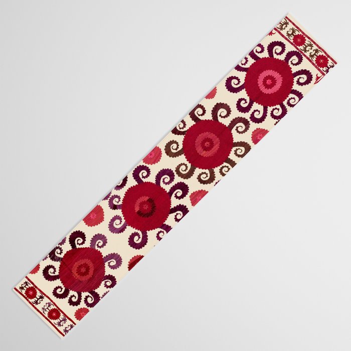Samarkand  Southwest Uzbekistan Suzani Embroidery Print Table Runner Gallery Image 3