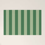 Vertical Stripes Sage Green Vertical Lines Vintage Geometric Retro Tropical Modern Minimal Pattern Welcome Mat Gallery Image 1