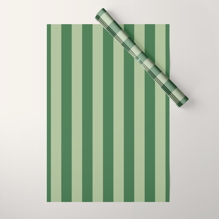 Vertical Stripes Sage Green Vertical Lines Vintage Geometric Retro Tropical Modern Minimal Pattern Wrapping Paper Gallery Image 1