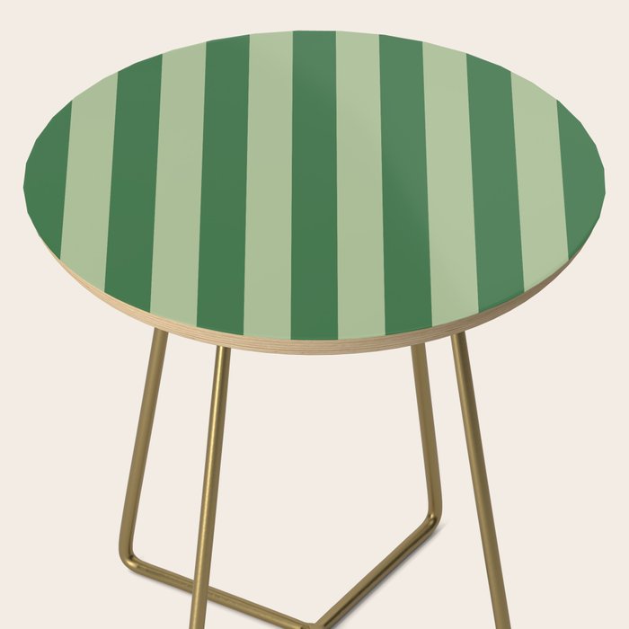 Vertical Stripes Sage Green Vertical Lines Vintage Geometric Retro Tropical Modern Minimal Pattern Side Table Gallery Image 2