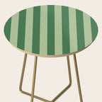 Vertical Stripes Sage Green Vertical Lines Vintage Geometric Retro Tropical Modern Minimal Pattern Side Table Gallery Image 2
