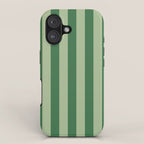 Vertical Stripes Sage Green Vertical Lines Vintage Geometric Retro Tropical Modern Minimal Pattern iPhone Case Gallery Image 1