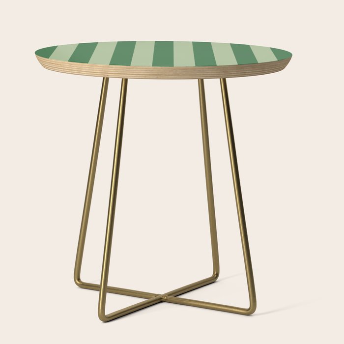 Vertical Stripes Sage Green Vertical Lines Vintage Geometric Retro Tropical Modern Minimal Pattern Side Table Gallery Image 1