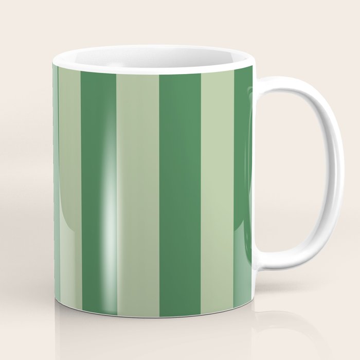 Vertical Stripes Sage Green Vertical Lines Vintage Geometric Retro Tropical Modern Minimal Pattern Coffee Mug Gallery Image 1