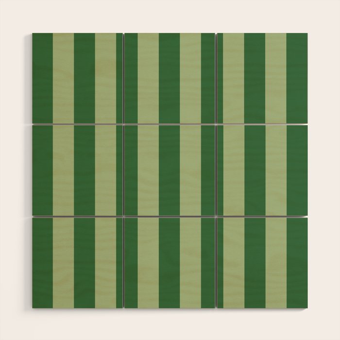 Vertical Stripes Sage Green Vertical Lines Vintage Geometric Retro Tropical Modern Minimal Pattern Wood Wall Art Gallery Image 1