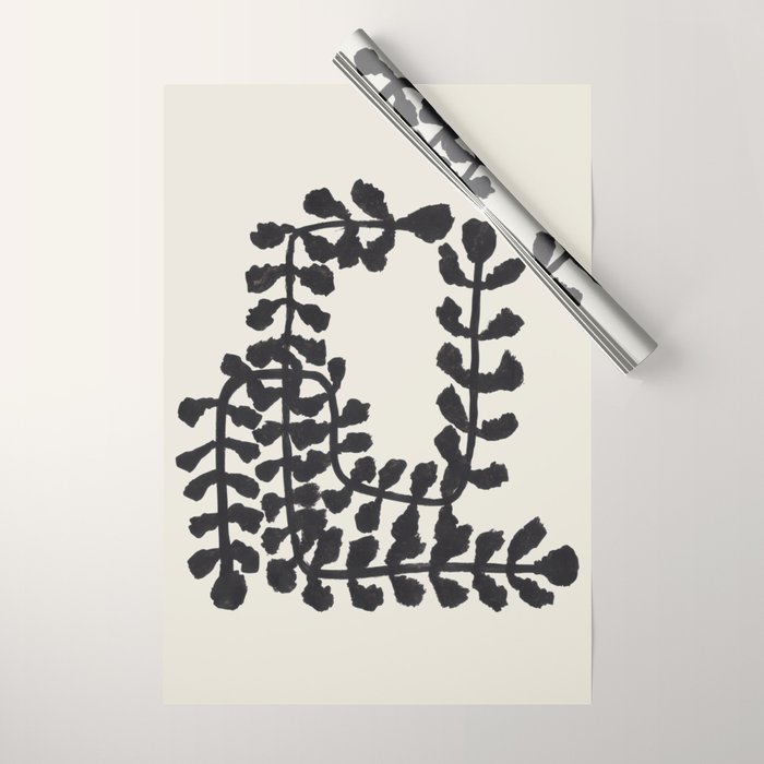 Ink Vine  Wrapping Paper Gallery Image 1