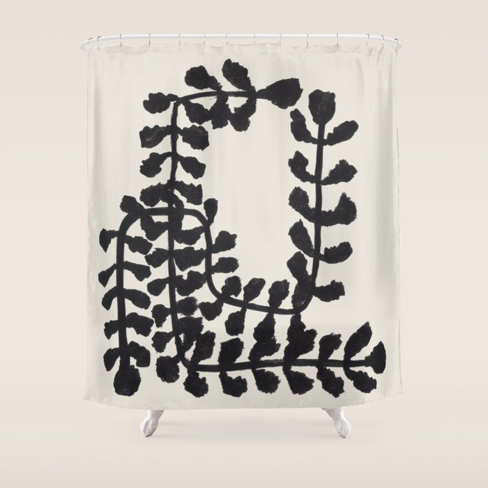 Ink Vine  Shower Curtain Gallery Image 1