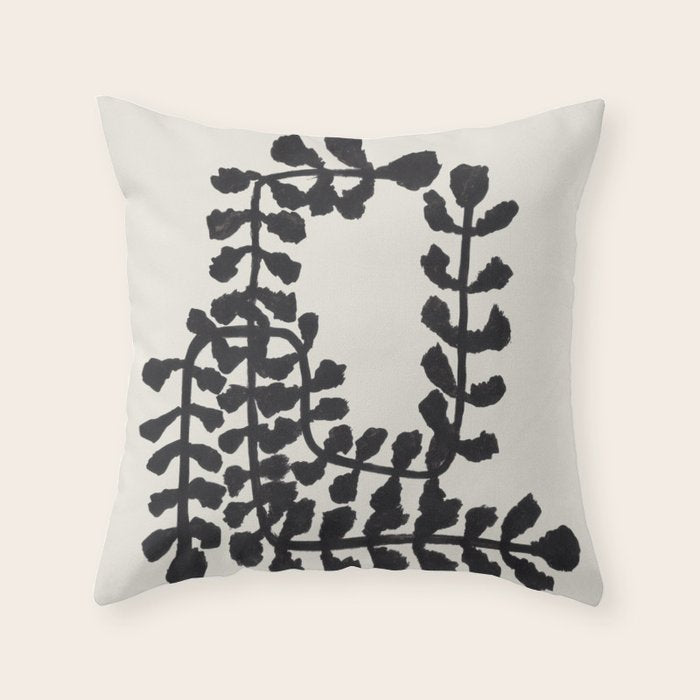 Ink Vine  Throw Pillow Gallery Image 6